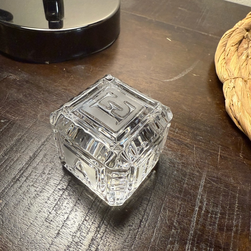 Waterford Crystal ABC paperweight